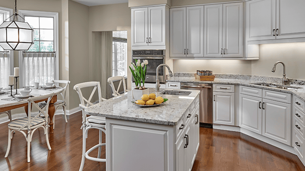 Custom kitchen at Lake Forest Place